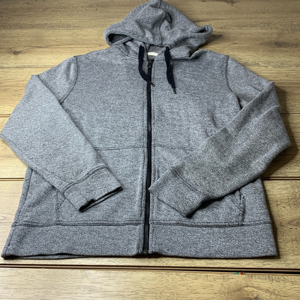 Banana Republic Gray Zip Up Sweater